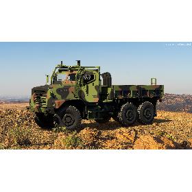 3D Medium Tactical Vehicle 6x6 Rigged model